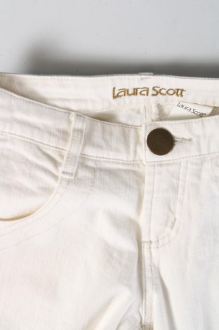 Дамски дънки Laura Scott, Размер XS, Цвят Бял, Цена 5,80 лв.
