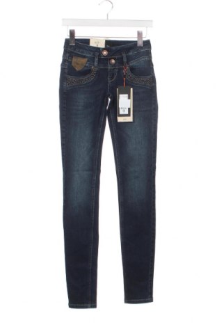 Дамски дънки Pulz Jeans, Размер XS, Цвят Син, Цена 20,01 лв.