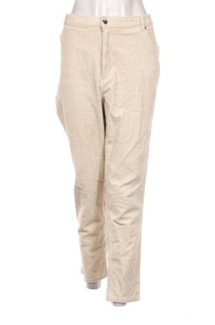 Pantaloni de velvet de femei Monki, Mărime XXL, Culoare Ecru, Preț 18,95 Lei