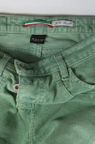 Pantaloni de velvet de femei Please, Mărime XXS, Culoare Verde, Preț 27,40 Lei