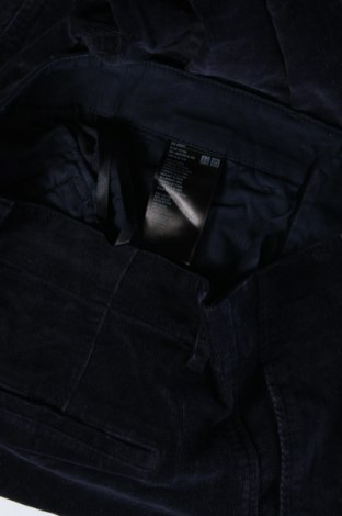 Γυναικείο κοτλέ παντελόνι Uniqlo, Μέγεθος M, Χρώμα Μπλέ, Τιμή 17,94 €