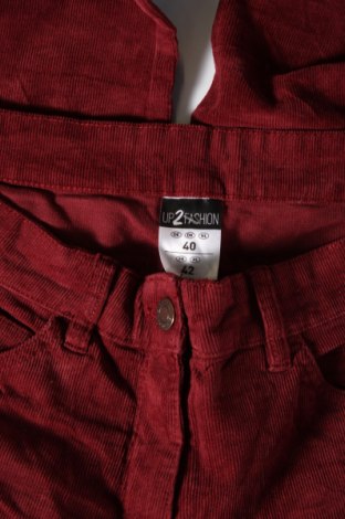 Damen Cordhose Up 2 Fashion, Größe L, Farbe Rot, Preis € 4,24