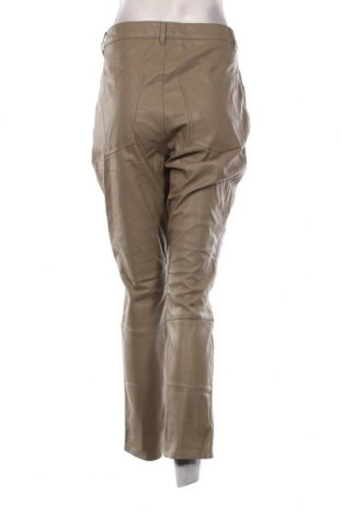 Pantaloni de piele pentru damă H&M, Mărime XL, Culoare Bej, Preț 57,23 Lei