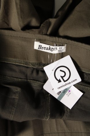 Γυναικείο παντελόνι Breakers, Μέγεθος 3XL, Χρώμα Πράσινο, Τιμή 28,45 €