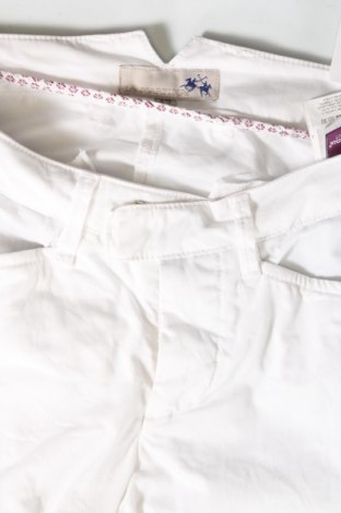 Дамски панталон La Martina, Размер M, Цвят Бял, Цена 28,65 лв.