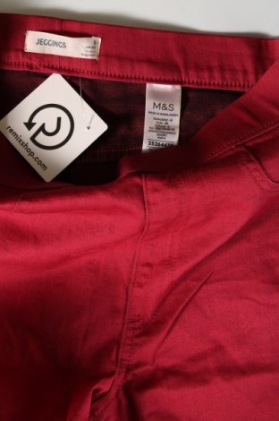 Дамски панталон Marks & Spencer, Размер S, Цвят Червен, Цена 7,20 лв.