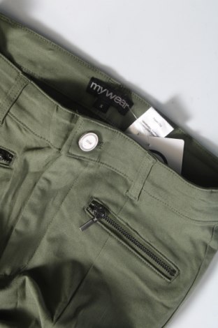 Дамски панталон My Wear, Размер S, Цвят Зелен, Цена 6,67 лв.