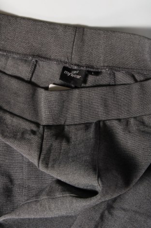 Дамски панталон My Wear, Размер M, Цвят Сив, Цена 6,96 лв.