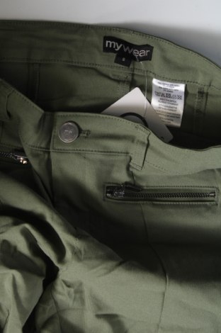Дамски панталон My Wear, Размер S, Цвят Зелен, Цена 6,67 лв.