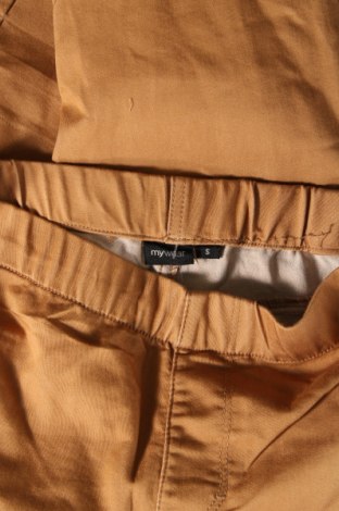 Дамски панталон My Wear, Размер S, Цвят Кафяв, Цена 9,57 лв.