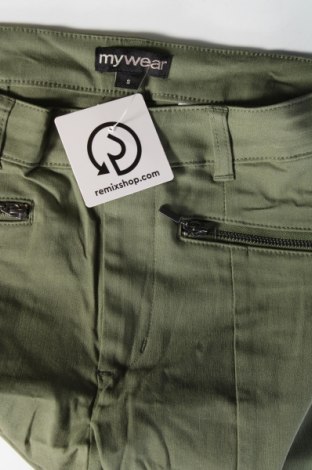 Γυναικείο παντελόνι My Wear, Μέγεθος S, Χρώμα Πράσινο, Τιμή 2,15 €