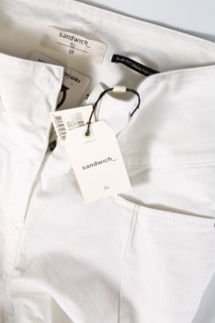 Γυναικείο παντελόνι Sandwich_, Μέγεθος S, Χρώμα Λευκό, Τιμή 75,26 €