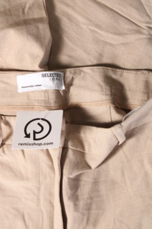 Дамски панталон Selected Femme, Размер M, Цвят Бежов, Цена 15,21 лв.
