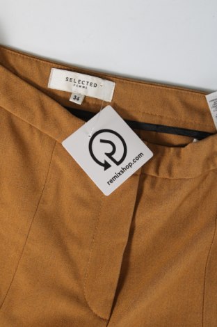 Дамски панталон Selected Femme, Размер XS, Цвят Бежов, Цена 19,11 лв.