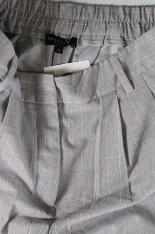 Дамски панталон Selected Femme, Размер XS, Цвят Сив, Цена 16,77 лв.