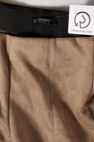 Дамски панталон Zara, Размер L, Цвят Бежов, Цена 20,00 лв.