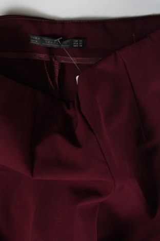 Дамски панталон Zara Trafaluc, Размер XS, Цвят Червен, Цена 20,00 лв.