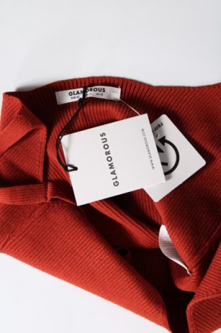 Γυναικείο αμάνικο μπλουζάκι Glamorous, Μέγεθος L, Χρώμα Πορτοκαλί, Τιμή 8,52 €