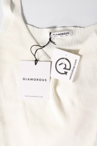 Γυναικείο αμάνικο μπλουζάκι Glamorous, Μέγεθος M, Χρώμα Λευκό, Τιμή 9,57 €