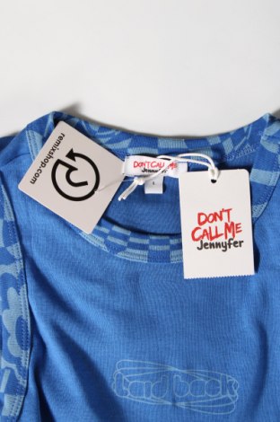 Γυναικείο αμάνικο μπλουζάκι Jennyfer, Μέγεθος L, Χρώμα Μπλέ, Τιμή 5,73 €