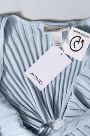 Γυναικείο αμάνικο μπλουζάκι Monki, Μέγεθος L, Χρώμα Μπλέ, Τιμή 5,58 €