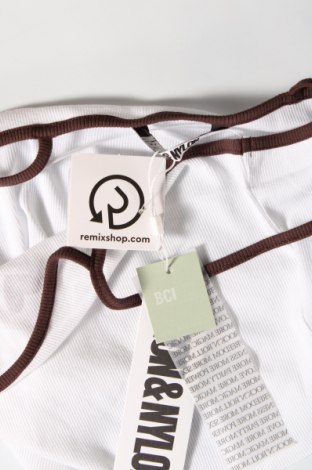 Damska koszulka na ramiączkach Neon & Nylon by Only, Rozmiar XL, Kolor Biały, Cena 23,19 zł