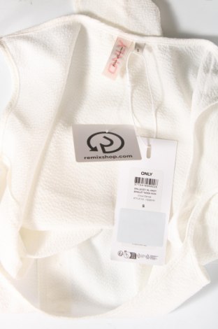 Γυναικείο αμάνικο μπλουζάκι ONLY, Μέγεθος S, Χρώμα Λευκό, Τιμή 7,38 €