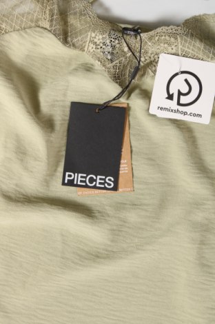 Γυναικείο αμάνικο μπλουζάκι Pieces, Μέγεθος S, Χρώμα Πράσινο, Τιμή 4,87 €