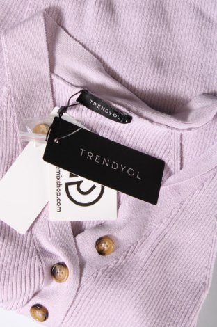Γυναικείο αμάνικο μπλουζάκι Trendyol, Μέγεθος L, Χρώμα Βιολετί, Τιμή 6,13 €