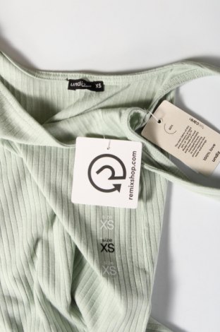 Γυναικείο αμάνικο μπλουζάκι Undiz, Μέγεθος XS, Χρώμα Πράσινο, Τιμή 14,95 €