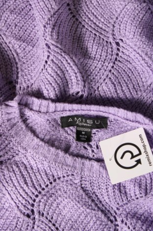 Γυναικείο πουλόβερ Amisu, Μέγεθος M, Χρώμα Βιολετί, Τιμή 4,49 €