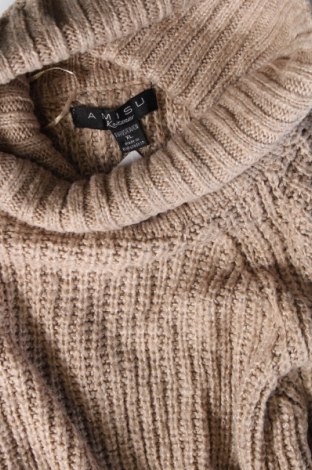 Дамски пуловер Amisu, Размер L, Цвят Бежов, Цена 7,83 лв.