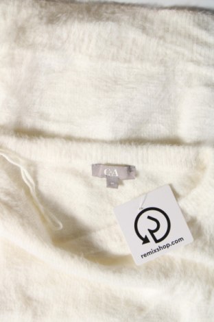 Γυναικείο πουλόβερ C&A, Μέγεθος M, Χρώμα Λευκό, Τιμή 4,49 €
