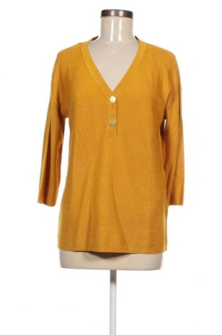 Дамски пуловер Cortefiel, Размер M, Цвят Златист, Цена 87,00 лв.