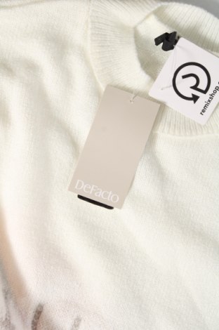 Γυναικείο πουλόβερ Defacto, Μέγεθος M, Χρώμα Λευκό, Τιμή 9,25 €