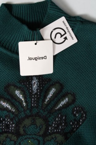 Γυναικείο πουλόβερ Desigual, Μέγεθος S, Χρώμα Πράσινο, Τιμή 68,04 €