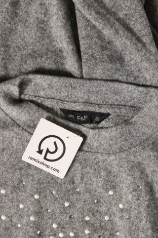 Дамски пуловер F&F, Размер L, Цвят Сив, Цена 8,41 лв.
