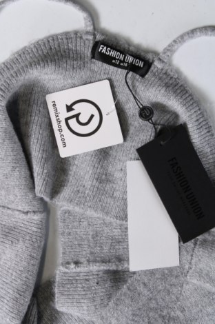 Дамски пуловер Fashion Union, Размер XXL, Цвят Сив, Цена 13,05 лв.