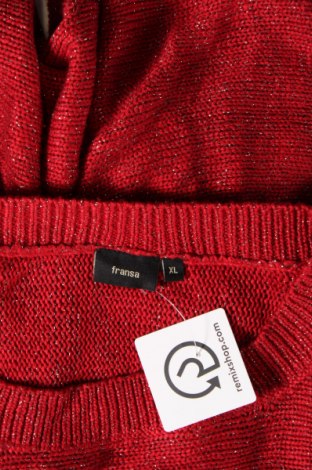 Дамски пуловер Fransa, Размер XL, Цвят Червен, Цена 7,54 лв.