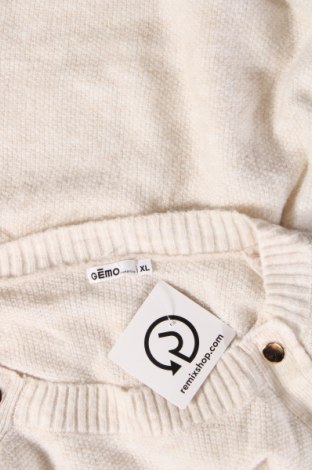 Γυναικείο πουλόβερ Gemo, Μέγεθος XL, Χρώμα Εκρού, Τιμή 3,95 €
