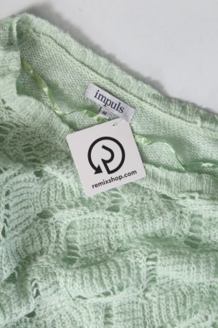 Дамски пуловер Impuls, Размер M, Цвят Зелен, Цена 8,12 лв.