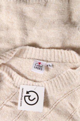 Γυναικείο πουλόβερ Ladies, Μέγεθος L, Χρώμα  Μπέζ, Τιμή 8,07 €
