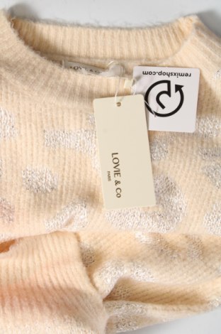 Γυναικείο πουλόβερ Lovie & Co, Μέγεθος L, Χρώμα Εκρού, Τιμή 8,97 €