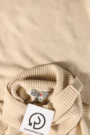 Női pulóver Modern Times, Méret M, Szín Bézs, Ár 1 960 Ft