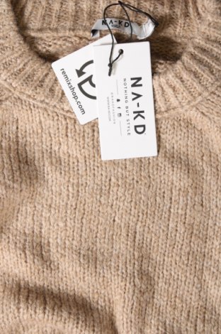 Pulover de femei NA-KD, Mărime S, Culoare Bej, Preț 85,85 Lei