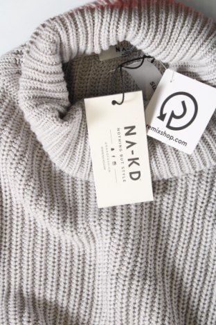 Дамски пуловер NA-KD, Размер M, Цвят Сив, Цена 26,10 лв.