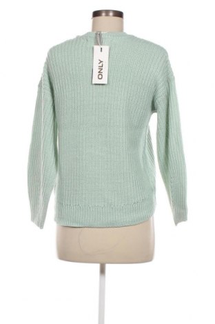 Дамски пуловер ONLY, Размер XXS, Цвят Зелен, Цена 14,58 лв.