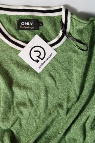 Γυναικείο πουλόβερ ONLY, Μέγεθος XL, Χρώμα Πράσινο, Τιμή 12,37 €