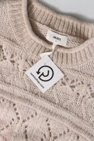 Γυναικείο πουλόβερ Object, Μέγεθος L, Χρώμα  Μπέζ, Τιμή 4,62 €