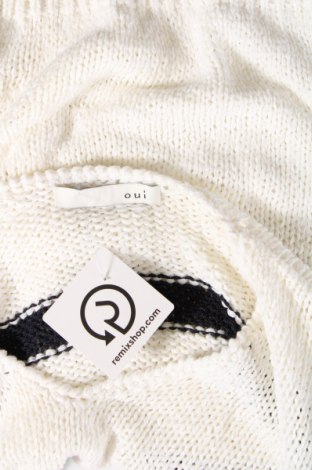 Дамски пуловер Oui, Размер M, Цвят Бял, Цена 22,00 лв.